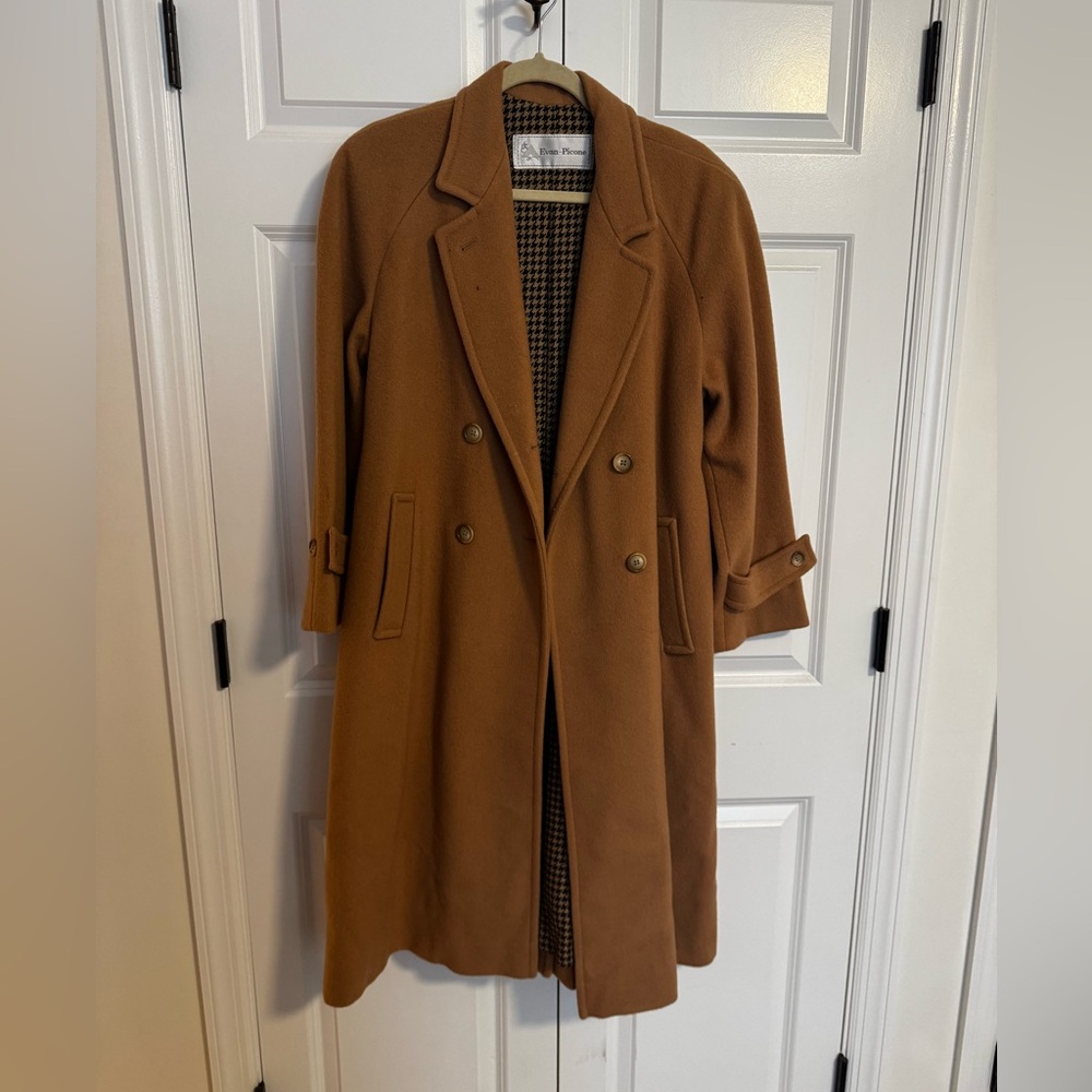 Evan Picone Women's Camel Trench Coat
